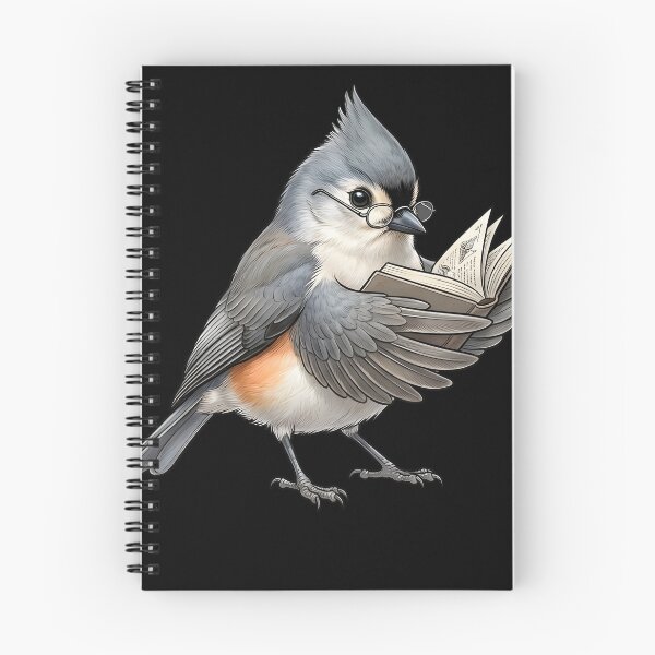 Item preview, Funny Tufted Titmouse Reading Book Bird Lover Birding designed and sold by TerryConnells.