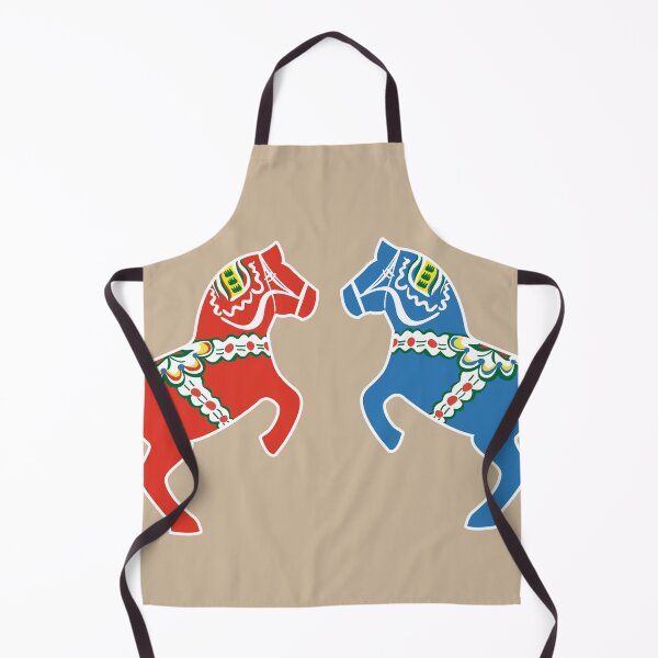 Item preview, Dalahästar - Dala horses - red and blue designed and sold by knappidesign.