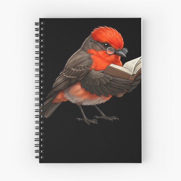 Item preview, Funny Vermilion Flycatcher Reading Book Bird Lover Birding designed and sold by TerryConnells.