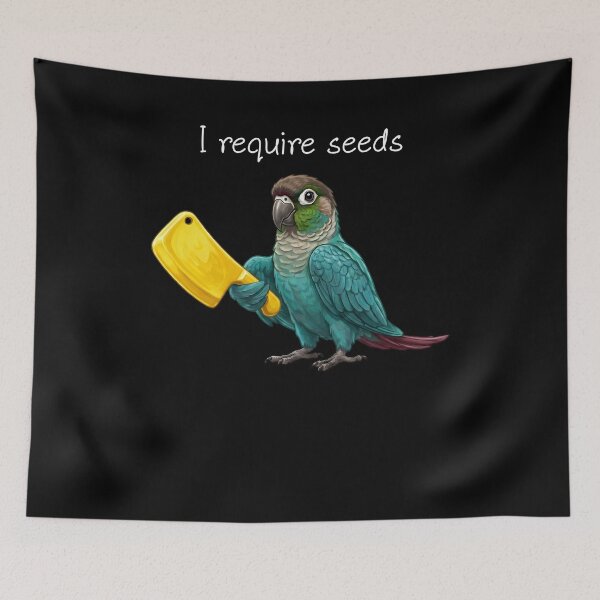 Item preview, Funny Turquoise Green Cheeked Conure Parrot Require Seeds Bird Lover designed and sold by TerryConnells.