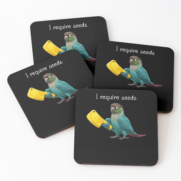 Item preview, Funny Turquoise Green Cheeked Conure Parrot Require Seeds Bird Lover designed and sold by TerryConnells.