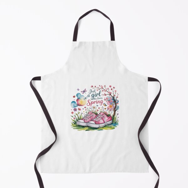 Item preview, Just a Girl Who Loves Spring T-Shirt – Floral Cottagecore Sneaker Design for Nature Lovers & Spring Gift Buyers designed and sold by GemBob Creations.