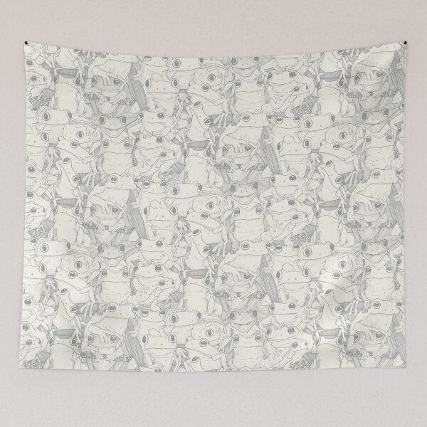 Item preview, just tree frogs silver designed and sold by scrummy.