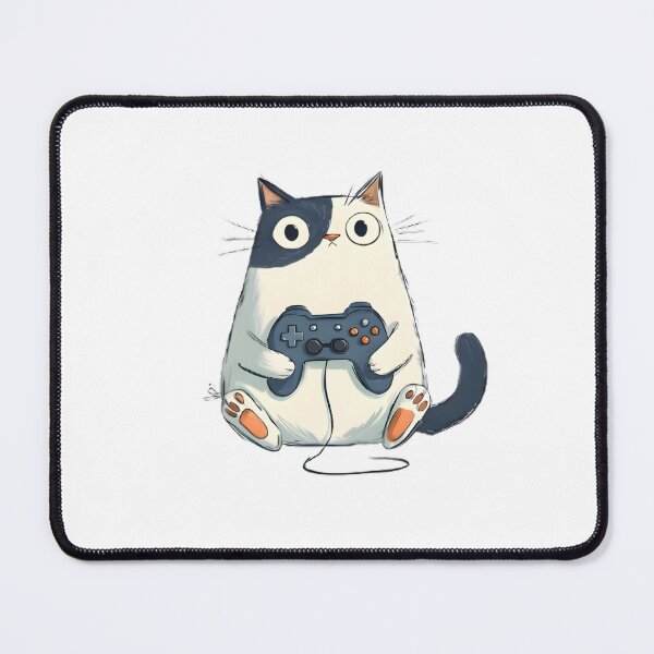 Item preview, Pro Gamer Cat designed and sold by Retro Whimsy.