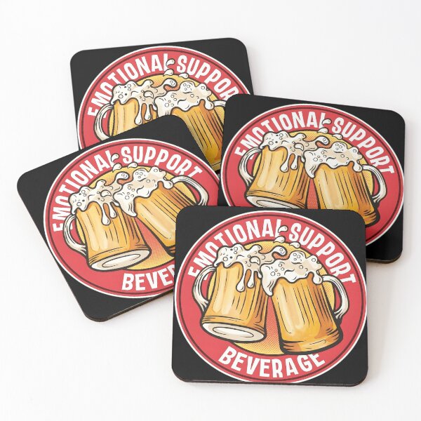 Item preview, Emotional Support Beverage Funny Beer Cheers Retro Art designed and sold by haitrieuic96.