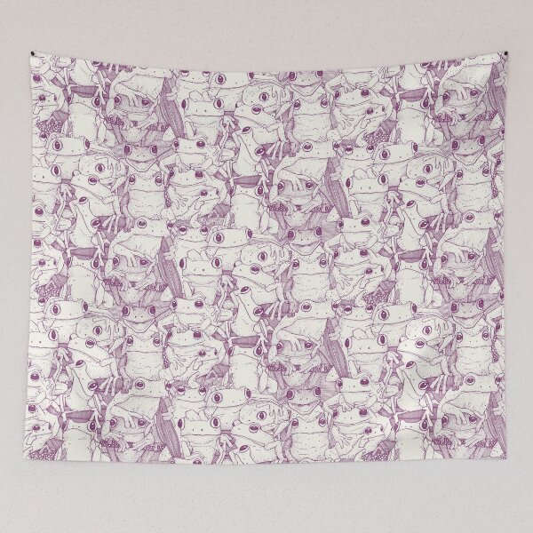 Item preview, just tree frogs purple designed and sold by scrummy.