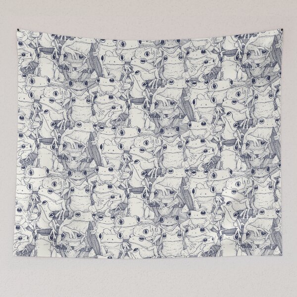 Item preview, just tree frogs blue designed and sold by scrummy.
