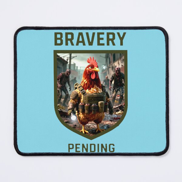 Item preview, Tactical Chicken Zombie Hunter – Bravery Pending Meme designed and sold by AnimalAirtistry.