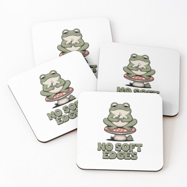 Item preview, Retro Stoner Frog – No Soft Edges – Mushroom Aesthetic Psychedelic Toad designed and sold by KaphzeShop.