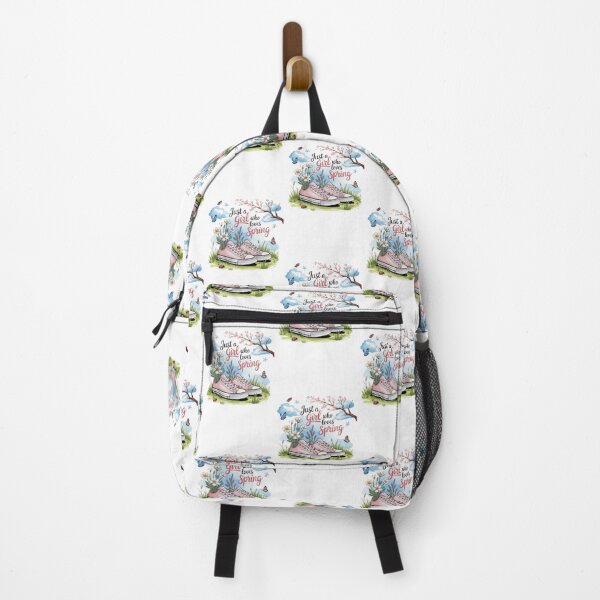 Item preview, Just a Girl Who Loves Spring T-Shirt – Floral Cottagecore Sneaker Design for Nature Lovers & Spring Gift Buyers designed and sold by GemBob Creations.