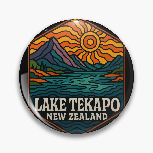Item preview, Lake Tekapo New Zealand Trippy Travel designed and sold by TomFrontierArt.