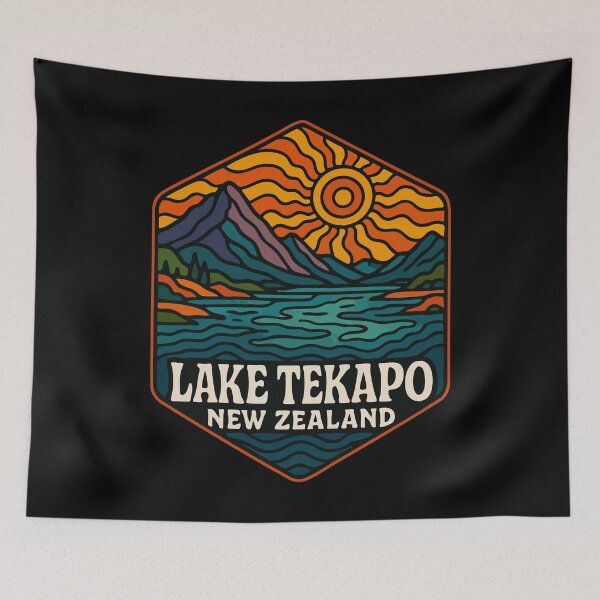 Item preview, Lake Tekapo New Zealand Trippy Travel designed and sold by TomFrontierArt.