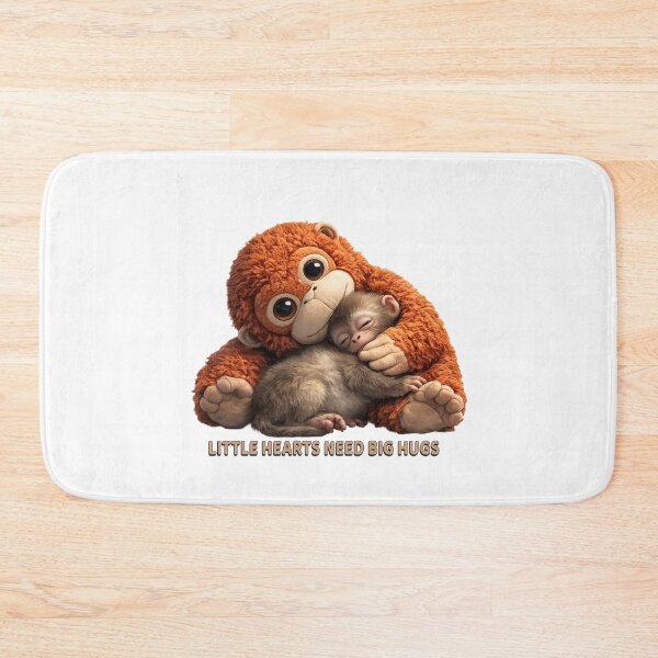 Item preview, Little Hearts Need Big Hugs / punch monkey designed and sold by Butterfly  Effect.