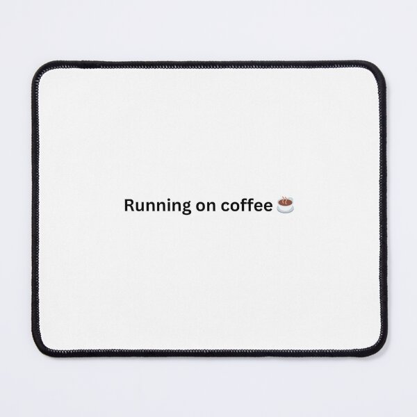 Item preview, Running on Coffee Funny Sticker designed and sold by freespirit03.