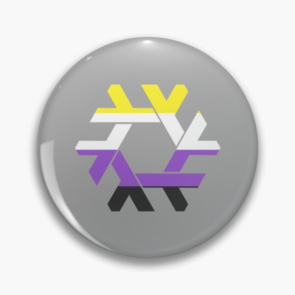 Item preview, NixOS Nonbinary Pride Sticker – LGBTQ Open Source Decal designed and sold by PenguinPowered.
