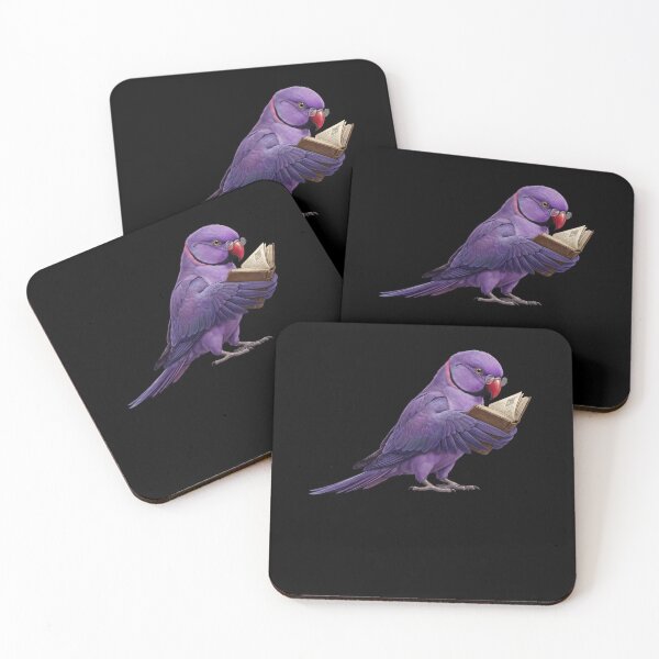 Item preview, Funny Violet Indian Ringneck Parrots Reading Book Bird Lover designed and sold by TerryConnells.