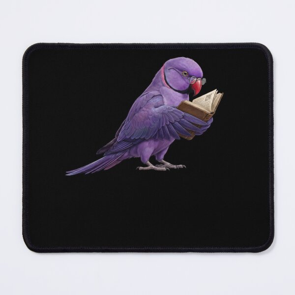 Item preview, Funny Violet Indian Ringneck Parrots Reading Book Bird Lover designed and sold by TerryConnells.