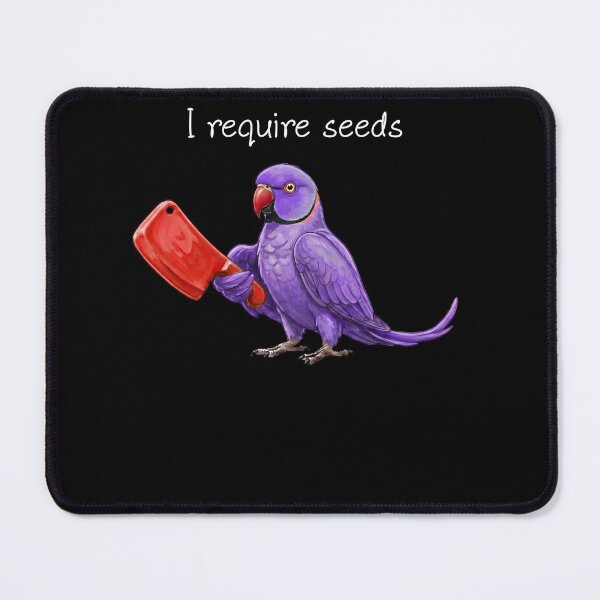 Item preview, Funny Violet Indian Ringneck Parrot Require Seeds Bird Lover designed and sold by TerryConnells.