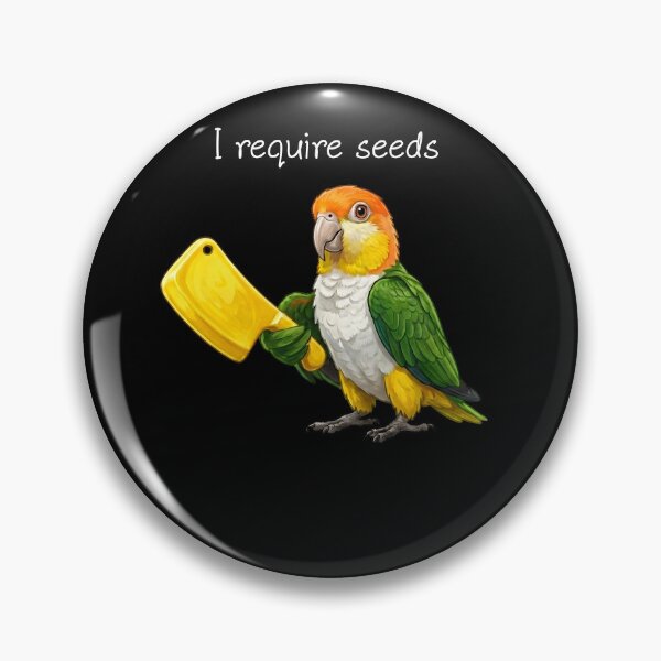 Item preview, Funny White Bellied Caique Parrot Require Seeds Bird Lover designed and sold by TerryConnells.