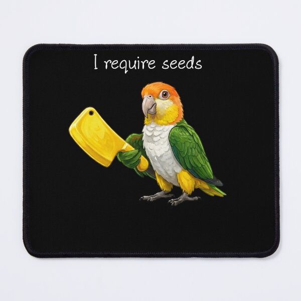 Item preview, Funny White Bellied Caique Parrot Require Seeds Bird Lover designed and sold by TerryConnells.