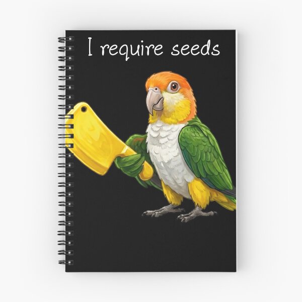 Item preview, Funny White Bellied Caique Parrot Require Seeds Bird Lover designed and sold by TerryConnells.