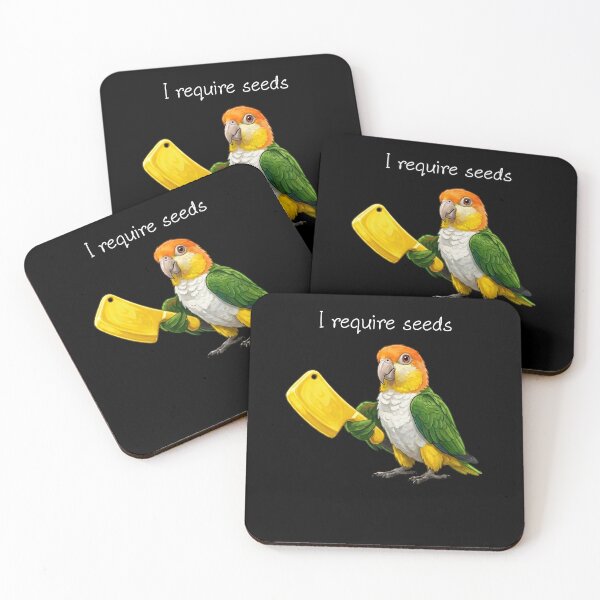 Item preview, Funny White Bellied Caique Parrot Require Seeds Bird Lover designed and sold by TerryConnells.