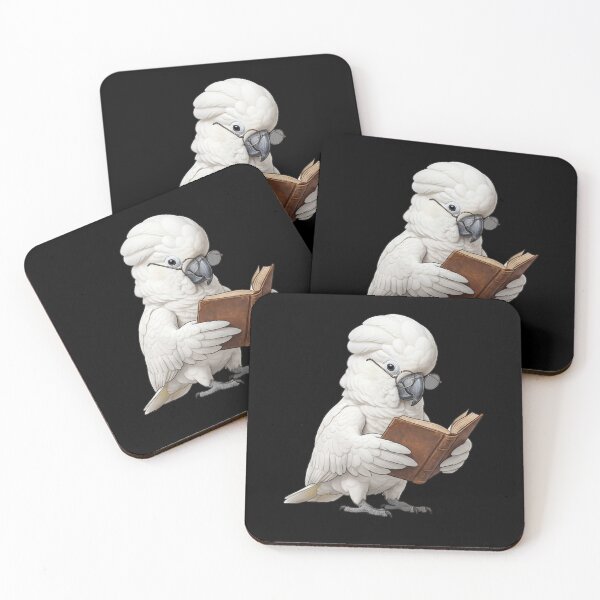 Item preview, Funny White Umbrella Cockatoo Parrots Reading Book Bird Lover designed and sold by TerryConnells.