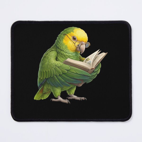 Item preview, Funny Yellow Headed Parrots Reading Book Bird Lover designed and sold by TerryConnells.