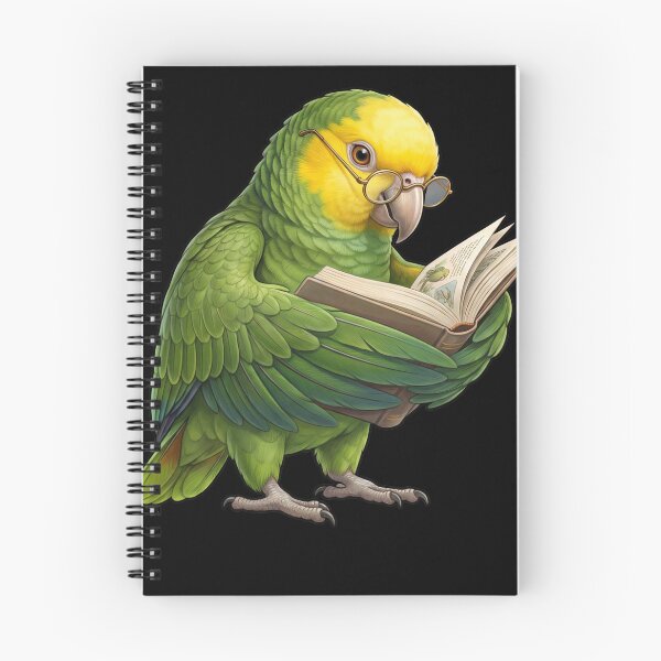 Item preview, Funny Yellow Headed Parrots Reading Book Bird Lover designed and sold by TerryConnells.