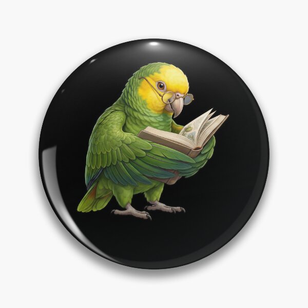 Item preview, Funny Yellow Headed Parrots Reading Book Bird Lover designed and sold by TerryConnells.