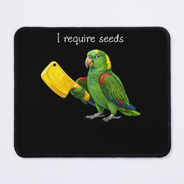 Item preview, Funny Yellow Naped Parrot Require Seeds Bird Lover designed and sold by TerryConnells.