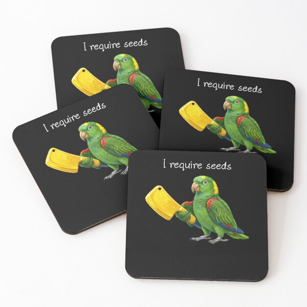 Item preview, Funny Yellow Naped Parrot Require Seeds Bird Lover designed and sold by TerryConnells.