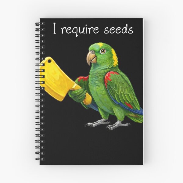 Item preview, Funny Yellow Naped Parrot Require Seeds Bird Lover designed and sold by TerryConnells.