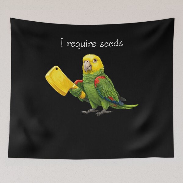 Item preview, Funny Yellow Headed Parrot Require Seeds Bird Lover designed and sold by TerryConnells.