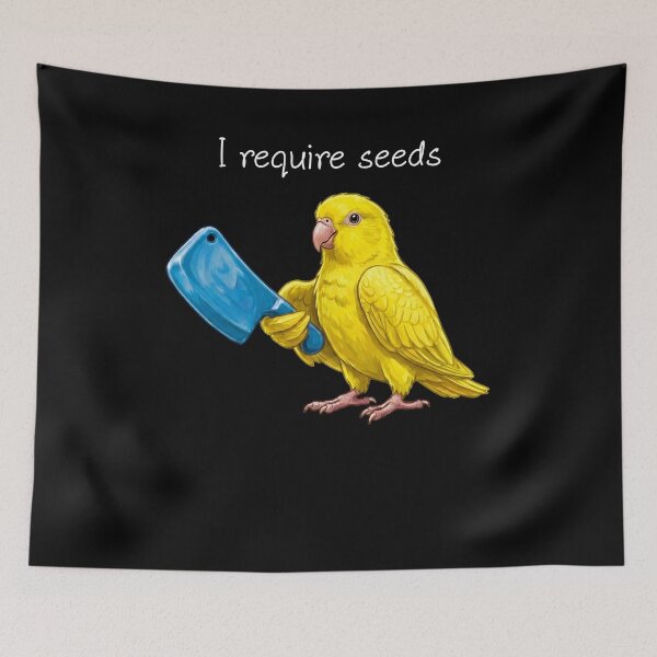 Item preview, Funny Yellow Parrotlet Parrot Require Seeds Bird Lover designed and sold by TerryConnells.