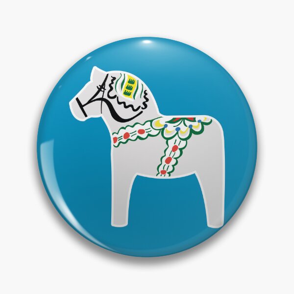 Item preview, Vit Dalahäst - White Dala horse designed and sold by knappidesign.