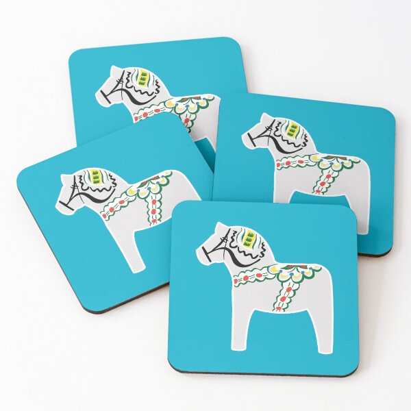 Item preview, Vit Dalahäst - White Dala horse designed and sold by knappidesign.
