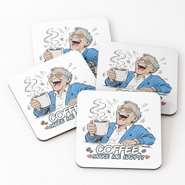 Item preview, a grandfather enjoying a cup of coffee designed and sold by goesbless.