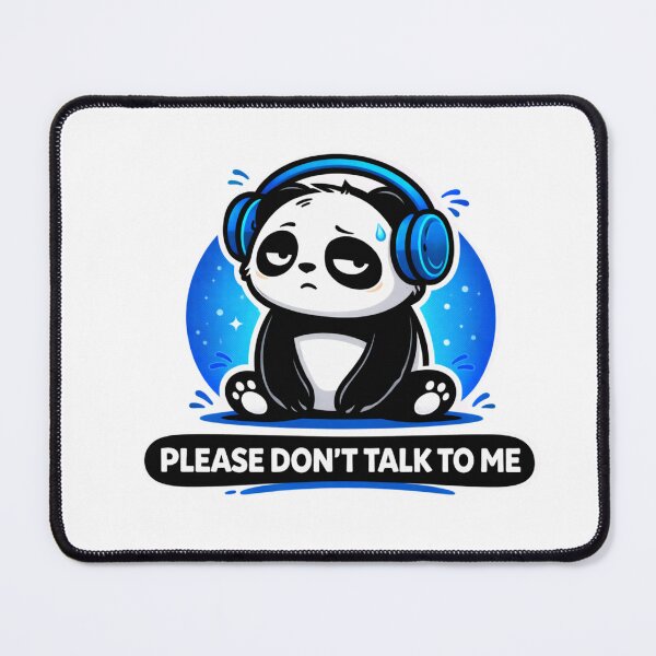 Item preview, Panda, por favor, no me hables – Pegatina divertida de meme introvertido designed and sold by snaperos.