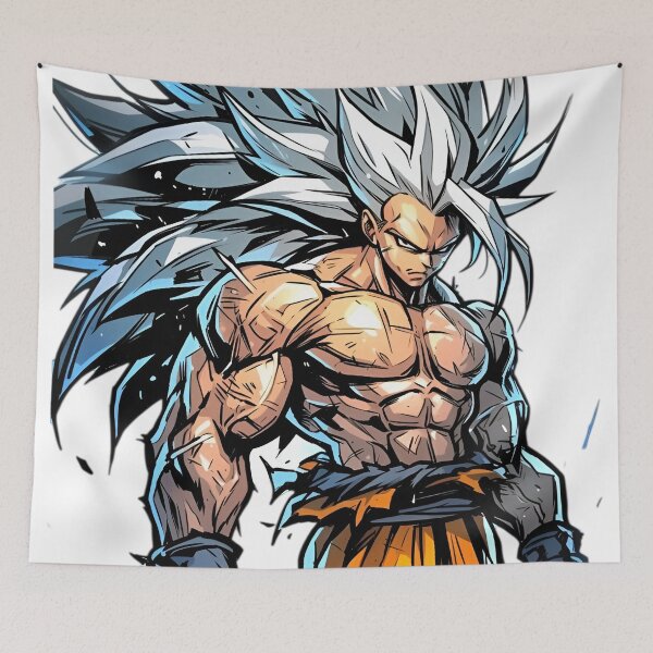 Item preview, Ultimate Silver-Haired Warrior – Anime Style Power Fighter designed and sold by Dyan4.