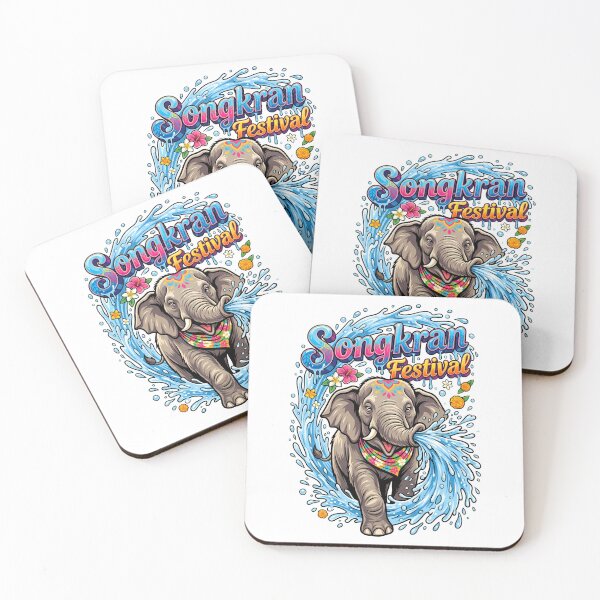 Item preview, Elephant Spraying Water From Trunk Like Hose Songkran Design designed and sold by Tong4130.