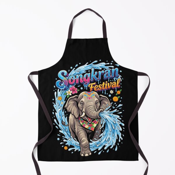 Item preview, Elephant Spraying Water From Trunk Like Hose Songkran Design designed and sold by Tong4130.