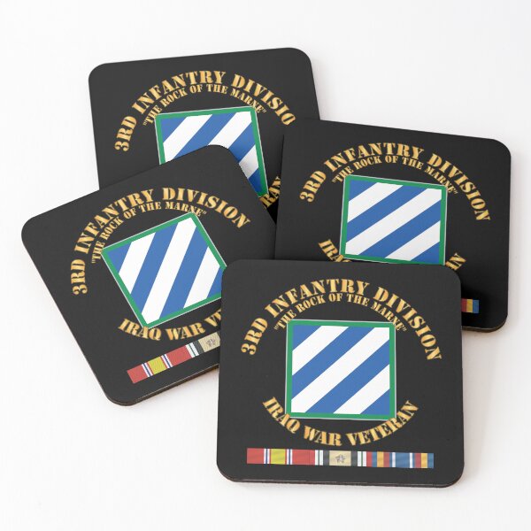 Item preview, Army - 3rd ID - The Rock of the Marne w Iraq SVC Ribbons X 300 designed and sold by Military Insignia Products.