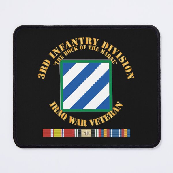 Item preview, Army - 3rd ID - The Rock of the Marne w Iraq SVC Ribbons X 300 designed and sold by Military Insignia Products.