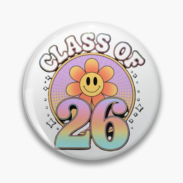 Item preview, Class of 2026 Retro Flower – Senior Graduation – Groovy Smiley Face 2026 designed and sold by KaphzeShop.