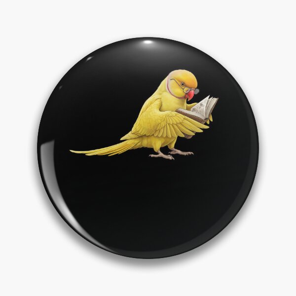 Item preview, Funny Yellow Ringneck Parakeet Parrots Reading Book Bird Lover designed and sold by TerryConnells.