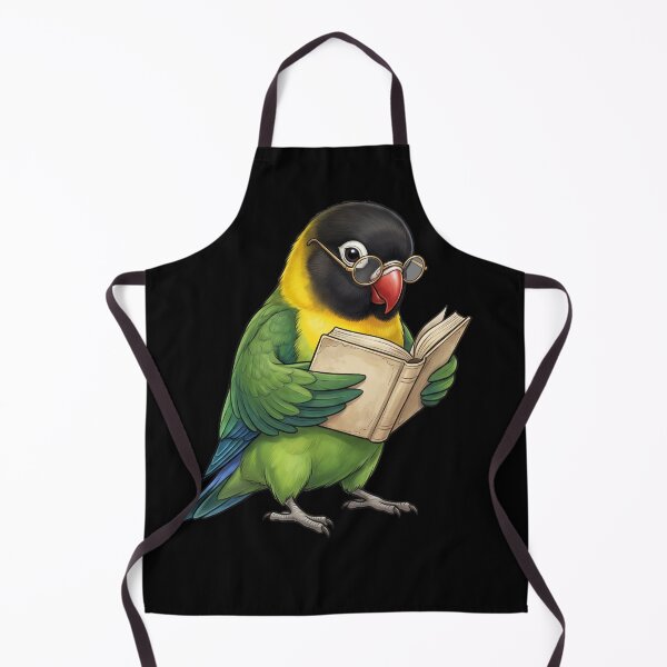 Item preview, Funny Yellow Collared Lovebird Parrots Reading Book Bird Lover designed and sold by TerryConnells.
