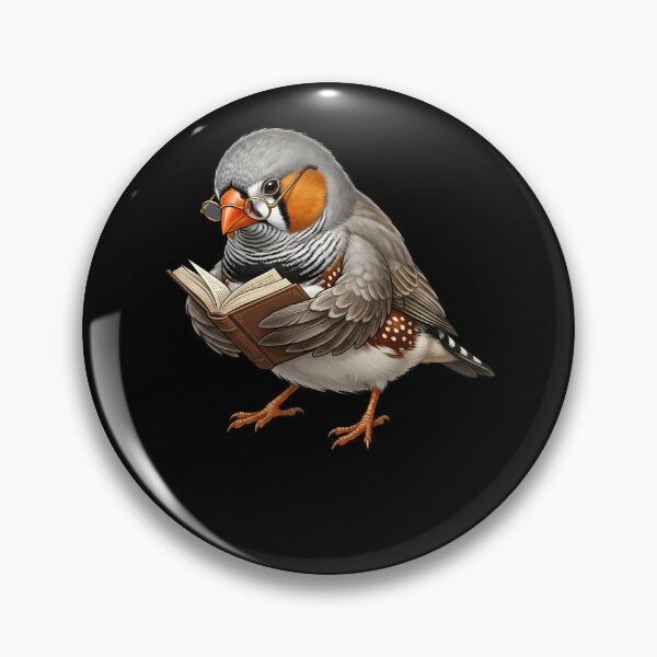 Item preview, Funny Zebra Finch Reading Book Bird Lover Birding designed and sold by TerryConnells.