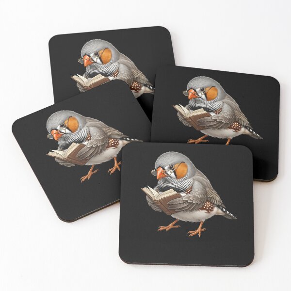 Item preview, Funny Zebra Finch Reading Book Bird Lover Birding designed and sold by TerryConnells.