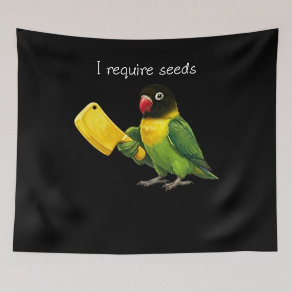 Item preview, Funny Yellow-collared Lovebird Parrot Require Seeds Bird Lover designed and sold by TerryConnells.
